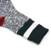 UNBDAY Damen Winter Ringelstricksocken - Grün