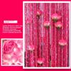 Elegant Rose Thread Curtains Bright Color Not Easy To Fade Vertical Look Encrypted Door Curtains