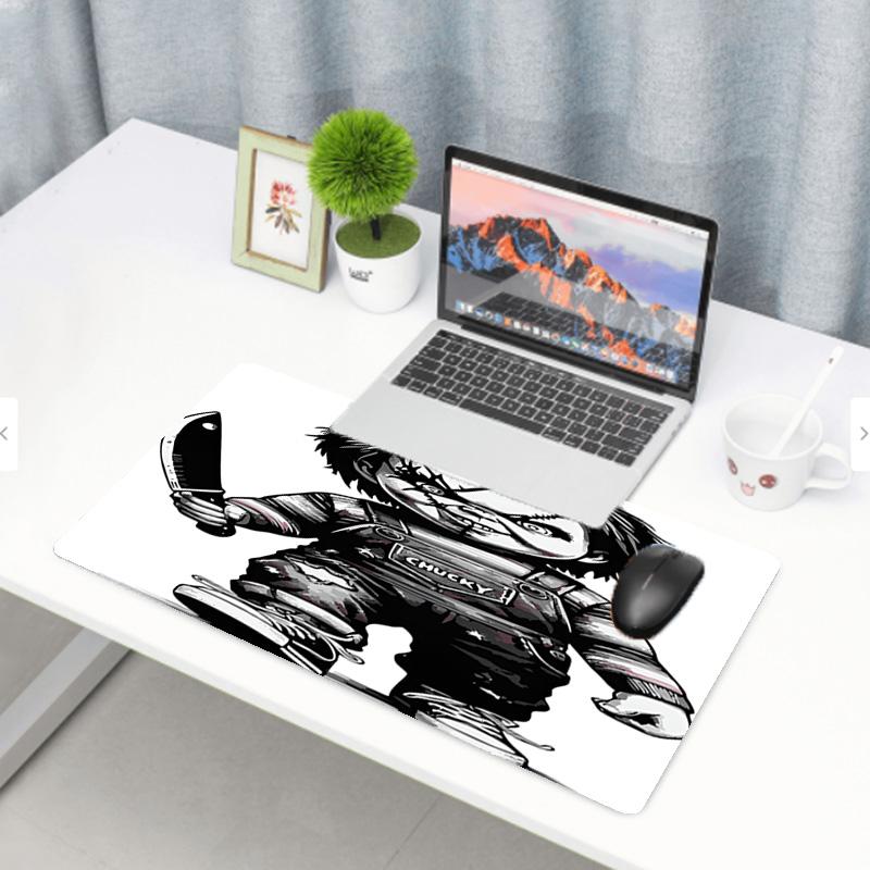 Bride of Chucky Print Mouse Pad, Anti‑Slip Desktop keyboard Mat, for PC Laptop Gaming Working Daily Use, Cool Festival Surprise Gift