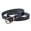 Genuine leather retro pure copper buckle handmade women's belt first layer vegetable tanned cowhide casual versatile belt with jeans