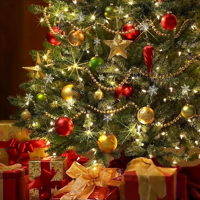 5/10pcsChristmas Snowflake Hooks Holiday Party Christmas Tree Decorations Hooks Fireplace Door Christmas Socks Christmas Balls G