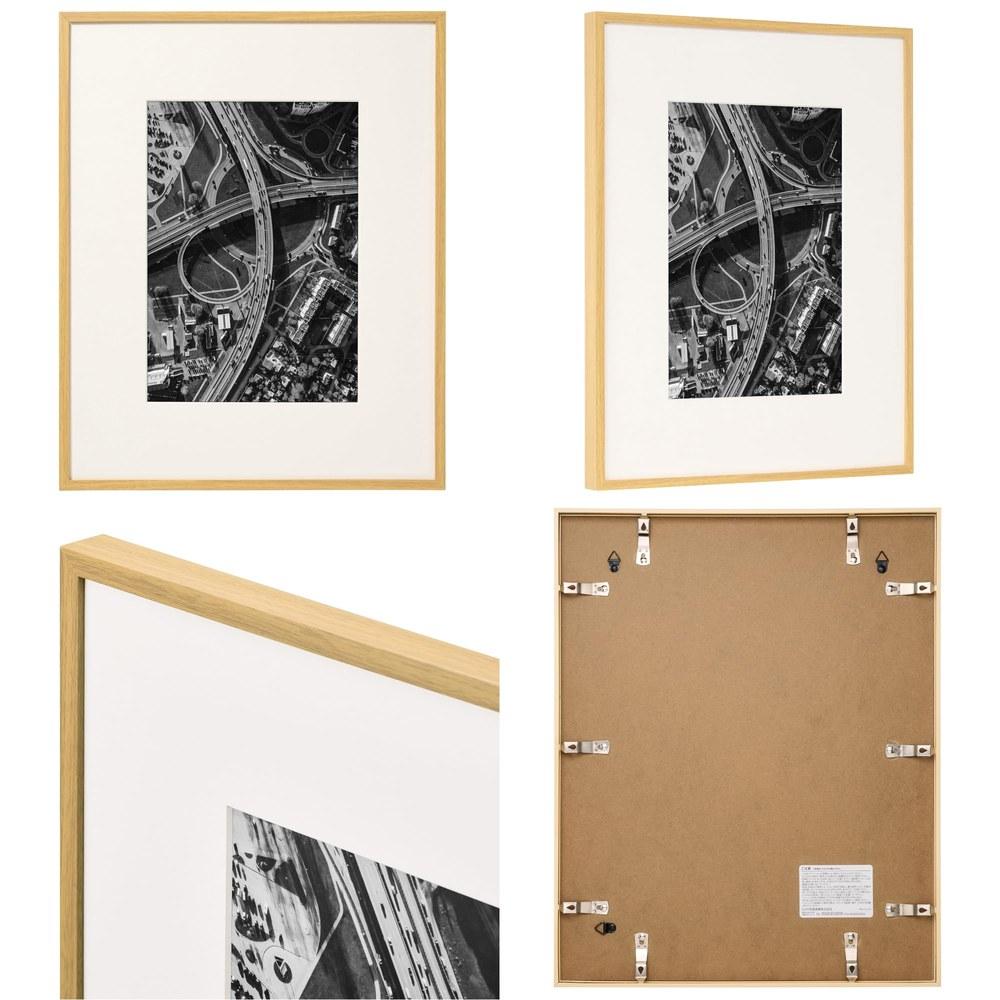 Hakuba ZERO Frame GA-01 A4 Size Acrylic Panel Slim Resin Frame Wide Mat Natural