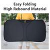 Ultra-Thick Foldable Car Sunshade - Reflective Heat Barrier & Visor With Storage Bag For Small Cars Front Windshield Coverage