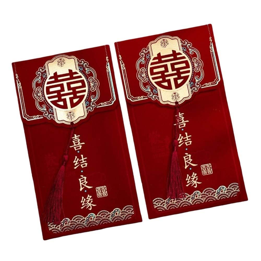 Hard Paper Chinese Money Envelopes Chinese Horse Year Red Packet Lucky Red Bag Spring Festival
