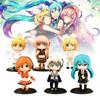 Hatsune Theme Miku Animation 6pcs Character Toy Doll Childrens Birthday Gift
