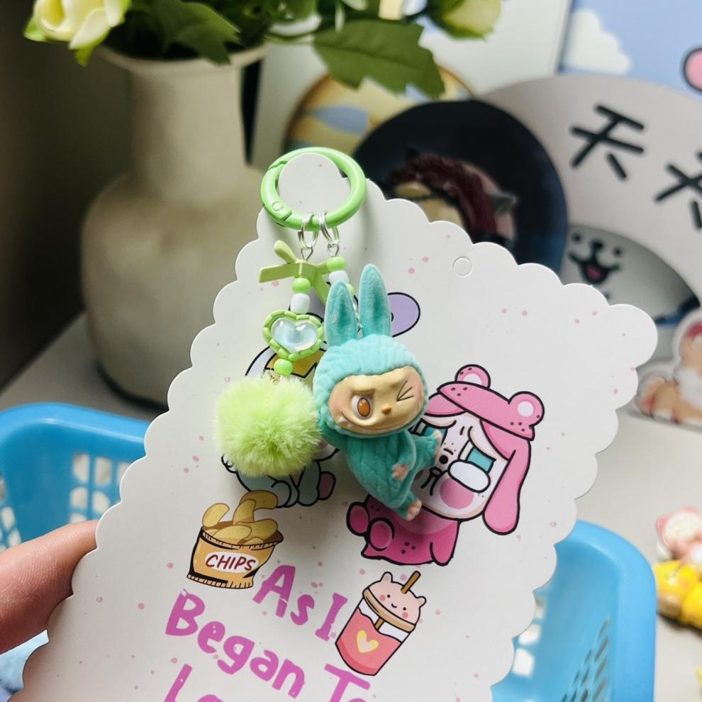 Mobile Phone Lanyard Keychain Cute Doll DIY Cartoon Cute Bag Pendant