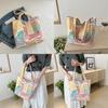 Stylish Colorful Canvas Tote Bag For Women Perfect For Casual Commuting And Daily Use