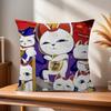Anime TTurbo Granny Cat  Cushion Cover Pillowcase Upholstery Sofa Throw Pillow Home Decor Pillowcas