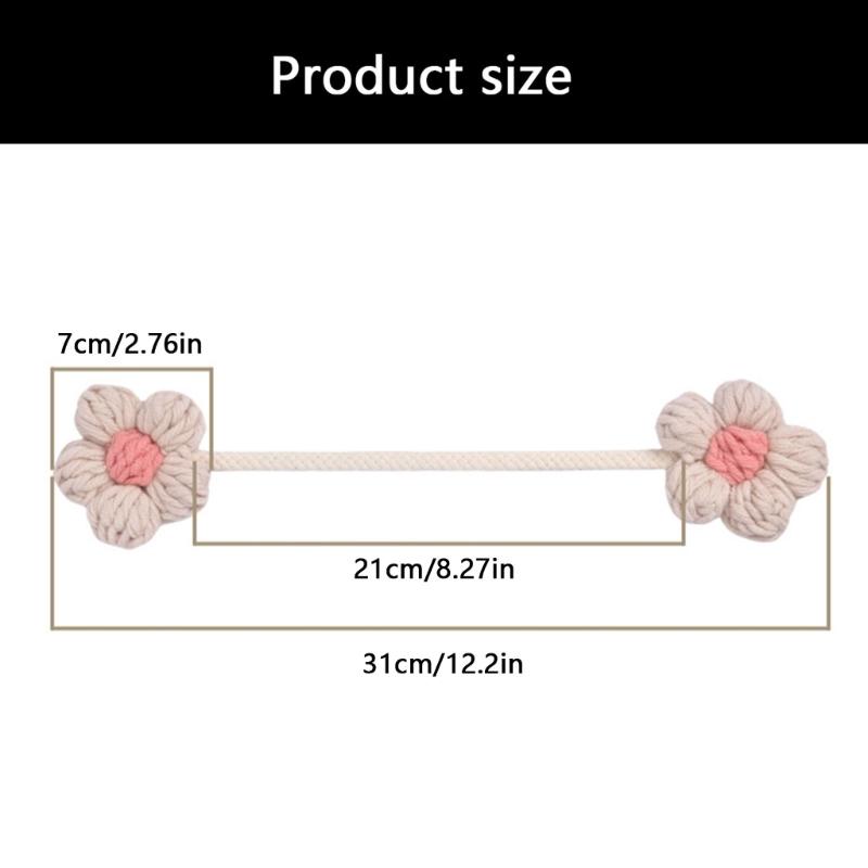 Curtain Tiebacks Decorative Curtain Holdbacks Retro Flower Curtain Buckles Clips Drapery Holdbacks Office Home Decors