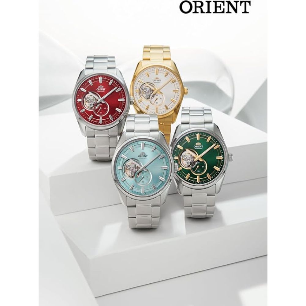 Orient Contemporary Semi Skeleton Automatic Blue Dial Men's Watch RN-AR0009L