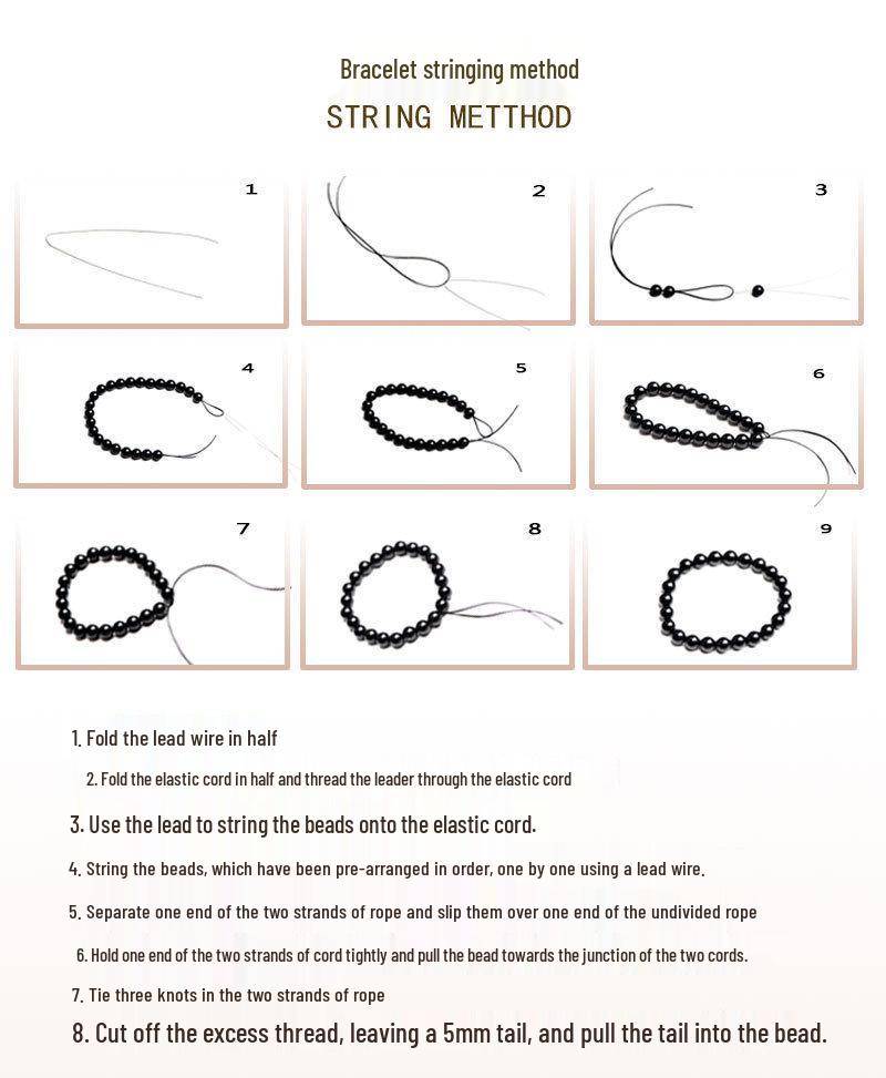 Natürliches Tektitglas Meteoritenarmband mit runden schwarzen Perlen