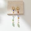 Natural Exquisite Geometric Stone Earrings With Trendy Chain Elements For Women Fashionforward