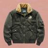 Men's New Winter Pilot Cargo Plus-size Lamb Wool Collar Padded Jacket