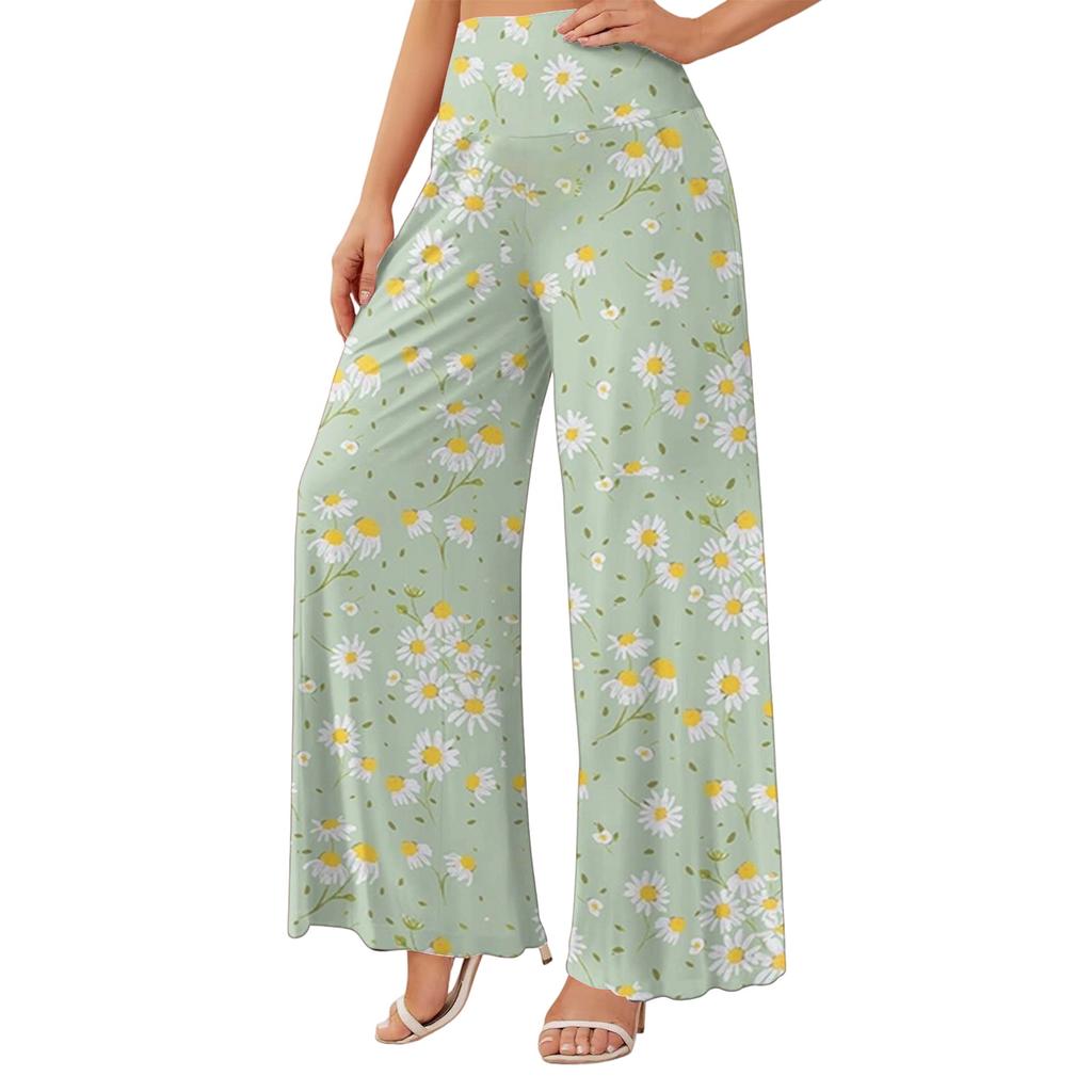 Women's Casual Wide Leg Pants High Waist Flowy with Pockets for Everyday Wear
