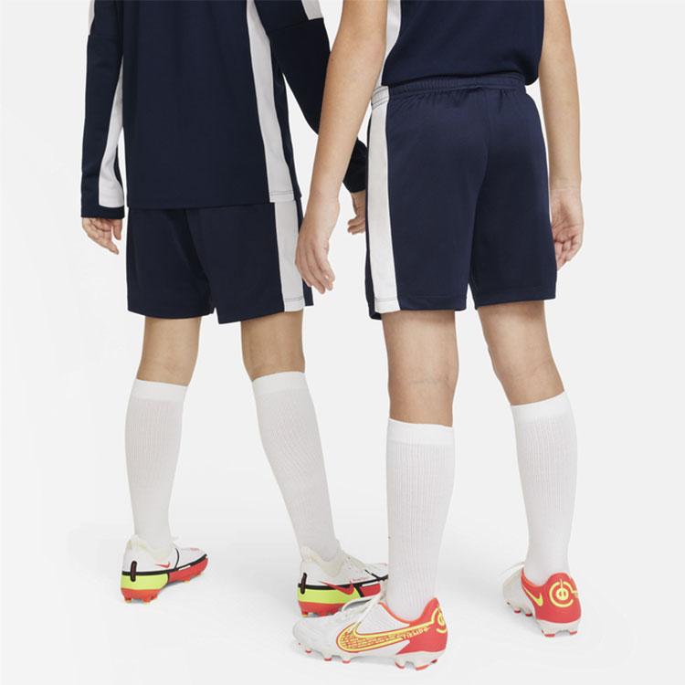 Nike Dri-FIT Academy 23 Printed Logo Mid-Rise Loose Kids Shorts Kids Shorts Obsidian DX5476-451