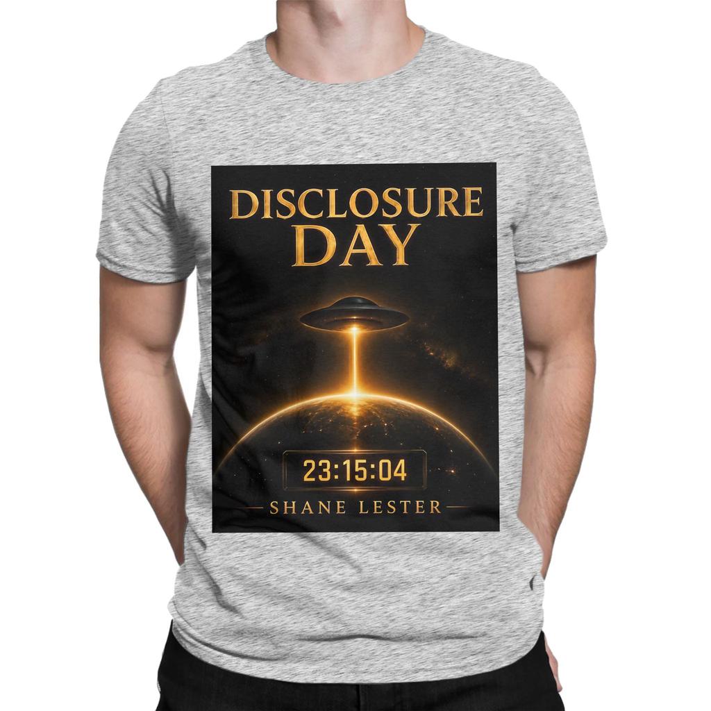 Disclosure Day painting poster Funny 100 Cotton TShirt Disclosure Day Tees Tops For Unisex
