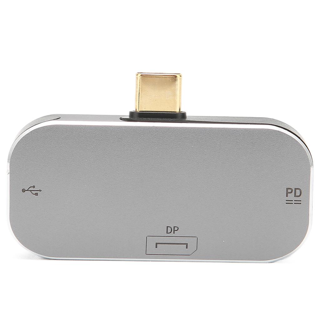 USB C To DP Converter Multifunctional Plug and Play Portable Size High Speed 3 In 1 USB C To DP