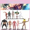 Attack On Titan Action Figures Set Of 10 Mikasa Eren Levi Beast Titan And More!