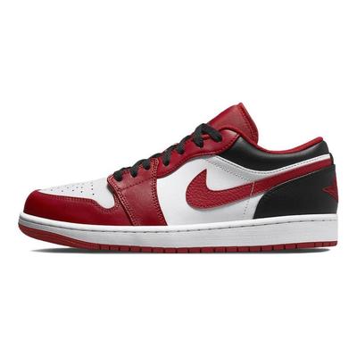 Air 1 Low Reverse Black Toe Unisex Sneakers Red White Gym-Red 553558-163