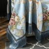 European Jacquard Sofa Cover Tassel Lace Edge Couch Cover Protector Anti-Slip Sofa Cover Chenille Anti Cat Scratch Sofa Cushion