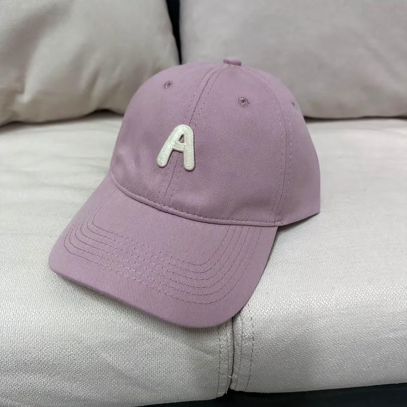 

Літера R суха троянда рожева велика окружність голови бейсболка жіночий капелюх великого розміру обличчя маленька м’яка кепка весна та літо Adjustable