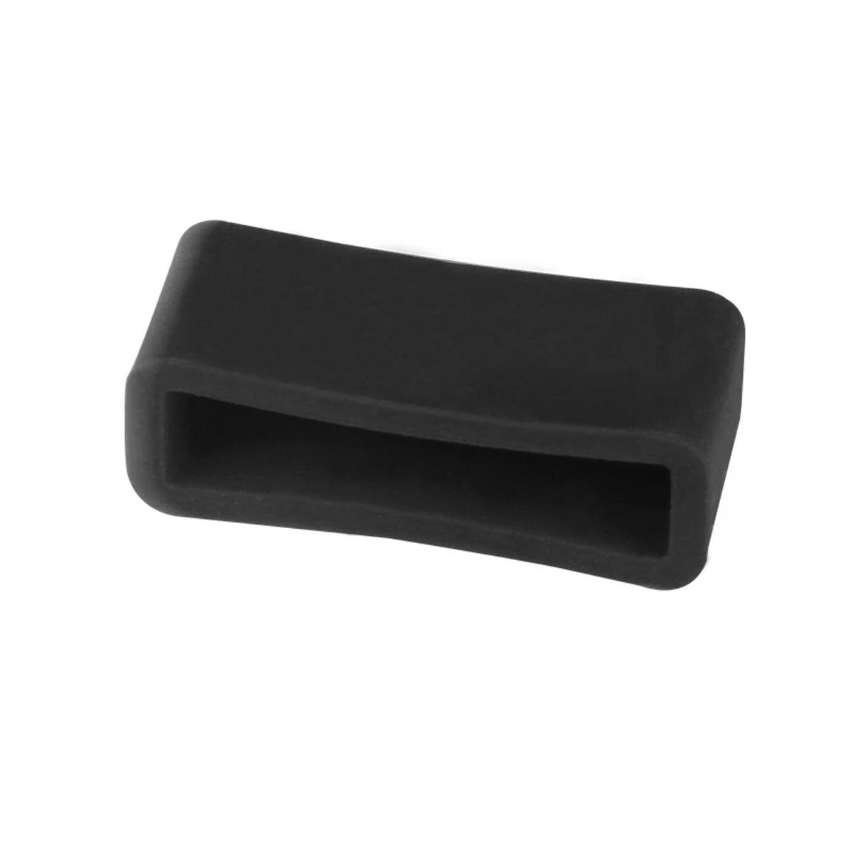 Silicone Watch Buckle Lock 12mm-22mm/24mm/26mm/28mm/30mm Replacement Clasp Wrist Watch Strap Band Loop Ring 12mm