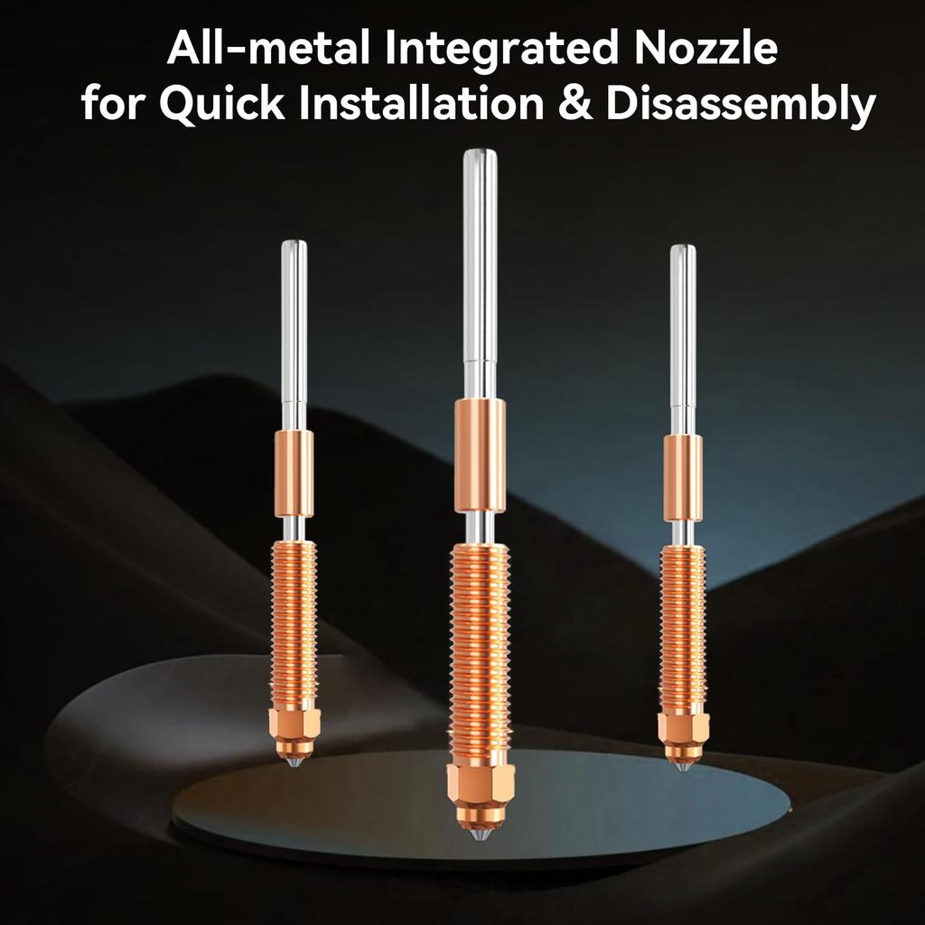 Creality K2 SE Nozzle 0.4mm 2PCS, Unicorn Quick-Swap Nozzle,for Creality K1C/Ender 3 V3 Plus/3 V3/3 V3 SE KE 3D Printers