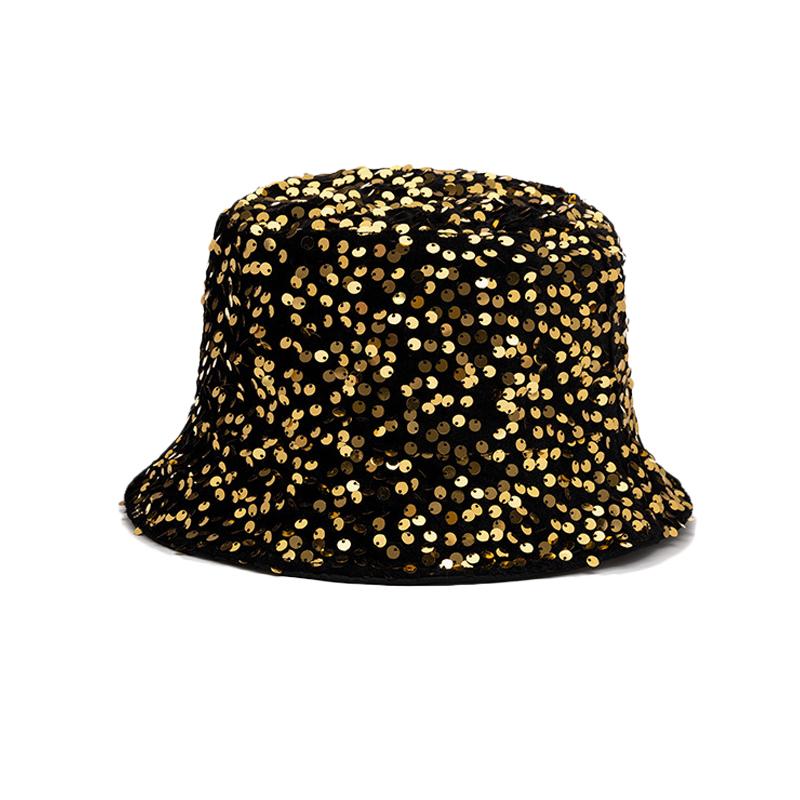 Sequin Fisherman Hat Women's Outdoor Travel Sunshade Basin Hat Bucket Hat