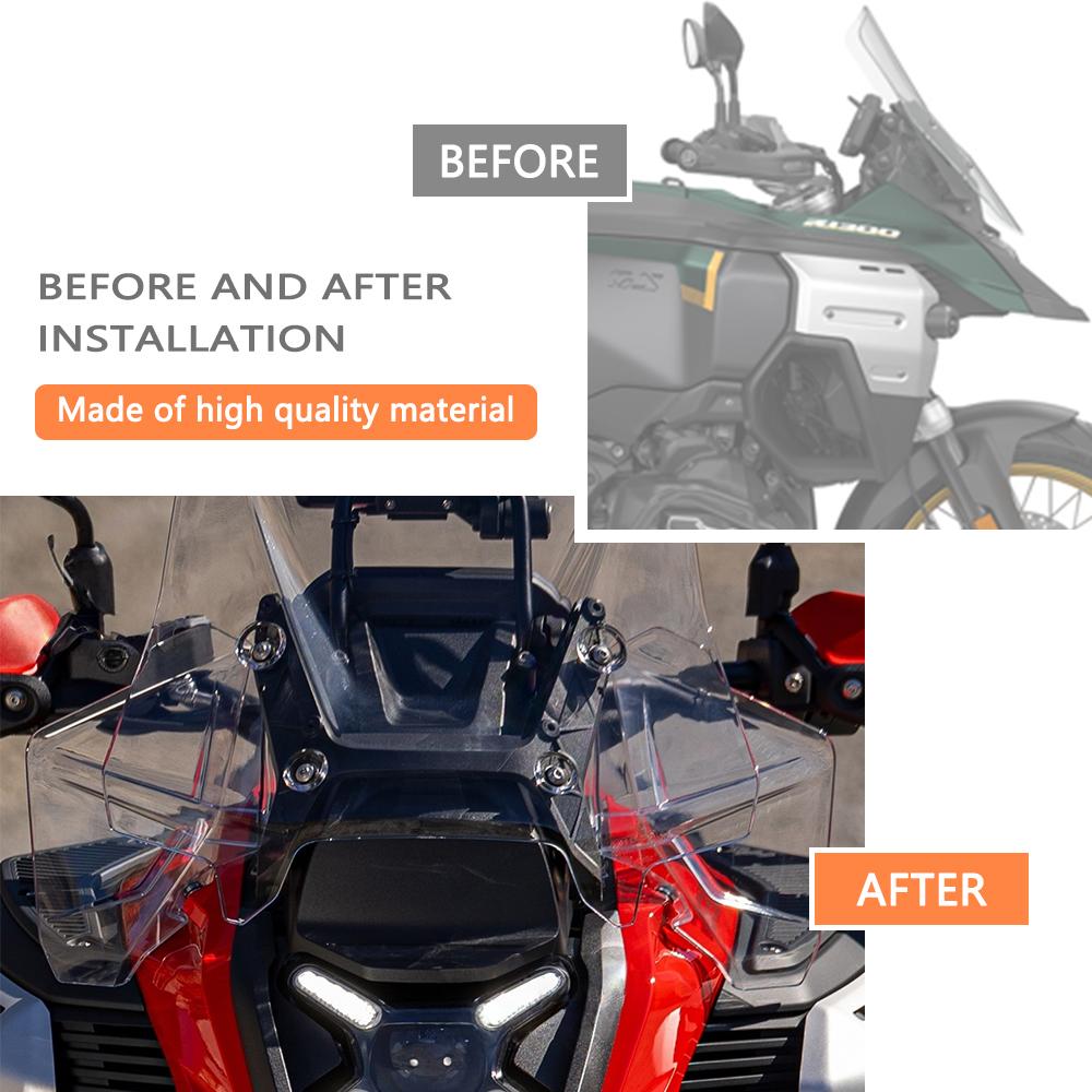 For BMW R1300GS Adventure R 1300 GS ADV 2024 2025 Motorcycle Windshield Bilateral Tank Side Wind Deflector Spoiler Kit