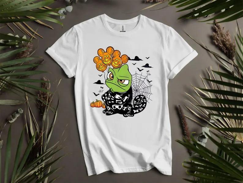 Disney Cute Tangled Skeleton Hallowen Rapunzel T-SHIRT Unisex S разноцветный