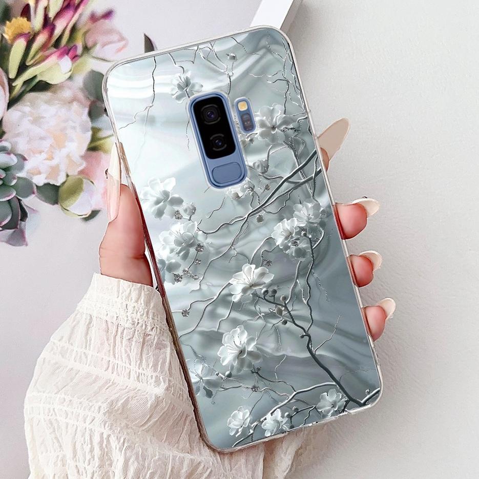 For Samsung Galaxy S9 Case SM-G960F Cute Cat Painted Cover Soft Slim Phone Case For Samsung S9 Plus S 9 Galaxy S9+ SM-G965F Bags