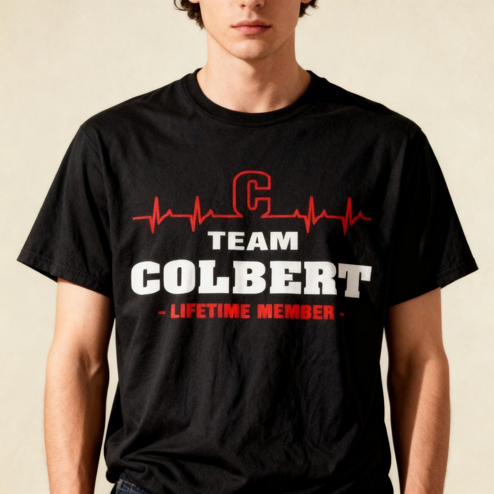COLBERT surname Family name Team COLBERT lifetime member T-Shirt S