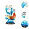 12,8-calowa chińska figurka ryby Feng Shui, centralny element kolekcji, żywiczna rzeźba, figurka do