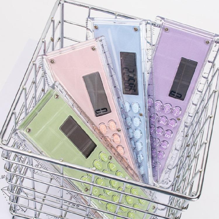 8-siffrig elektronisk kalkylator i 15 cm linjal Bärbart verktyg för klassrumskontorsbruk Mätskala Gåva