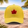 Casquette de Baseball Feuille d'Érable Rouge Chapeau Mode Unisexe pour Mariages Fêtes Festivals de Musique Photographie en Plein Air Cadeau d'Anniversaire