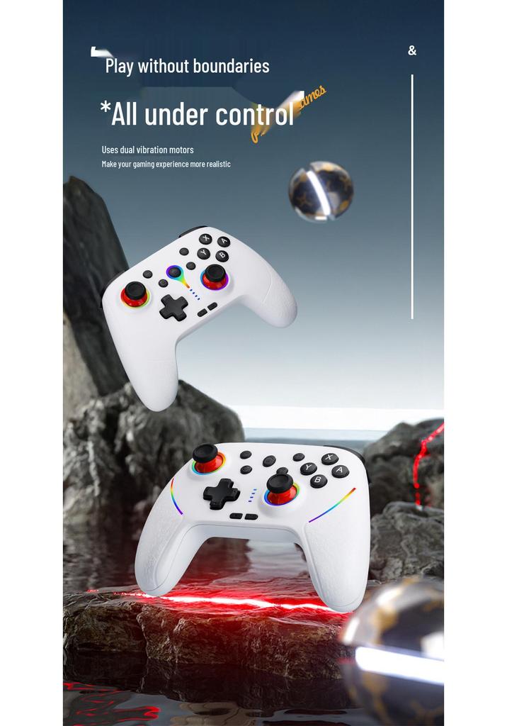 Wireless Bluetooth Game Controller: Cross-Platform for PC, Switch, PS, Android with Six-Axis Vibration