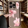 Phone Case For iPhone 17 16 15 14 Plus 13 12 11 Pro Max XS XR X 17 Air 16E INS Flowers Pattern Silicone Shockproof Cover