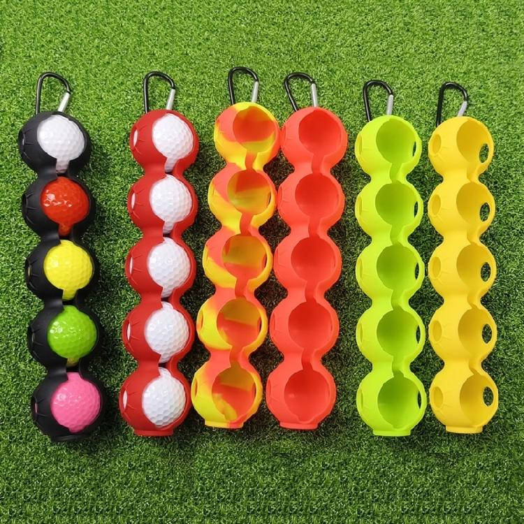 Silicone Golf Ball Protective Cover Golf Ball Holder Holds 5 Golf Balls Gift
