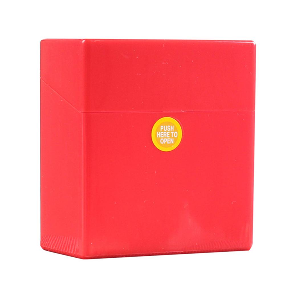1pc Cigarette Case Pressure Proof Waterproof Hard Shell Protection Outer Button Cigarette Case Convenient Cigarette Case