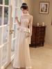 Engagement Dress Women's French Tube Top Toast Dress Wedding Day Bridal Casual High-end Light Luxury Niche Beautiful Morning Robe