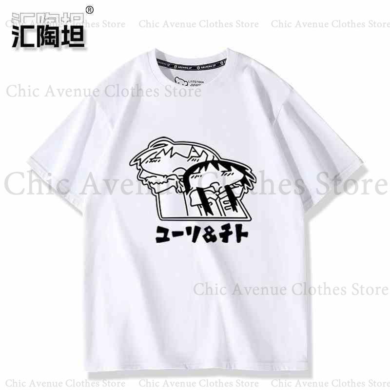 Anime Girls Last Tour Series Print Tshirt Cotton Summer Tops Casual Daily Clothes Short Sleeve Top Unisex Women Tshirt Kawaii Tee
