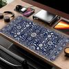 overlock Mouse Pad Desk accessories Keyboard Mouse Pad Computer Laptop Pad office Pad Game Console Pad Blue National Wind