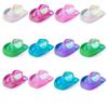 Glamouröser Neon-Westernhut Perlmuttglanz Western-Cowboyhut Cowgirl-Partyhut Western-Thema