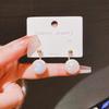 Silver needle Dongmen new exaggerated big pearl earrings women's ins tide one two wear small bean stud earrings