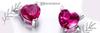 Earrings S925 Hearts Devils Crystals Zircons