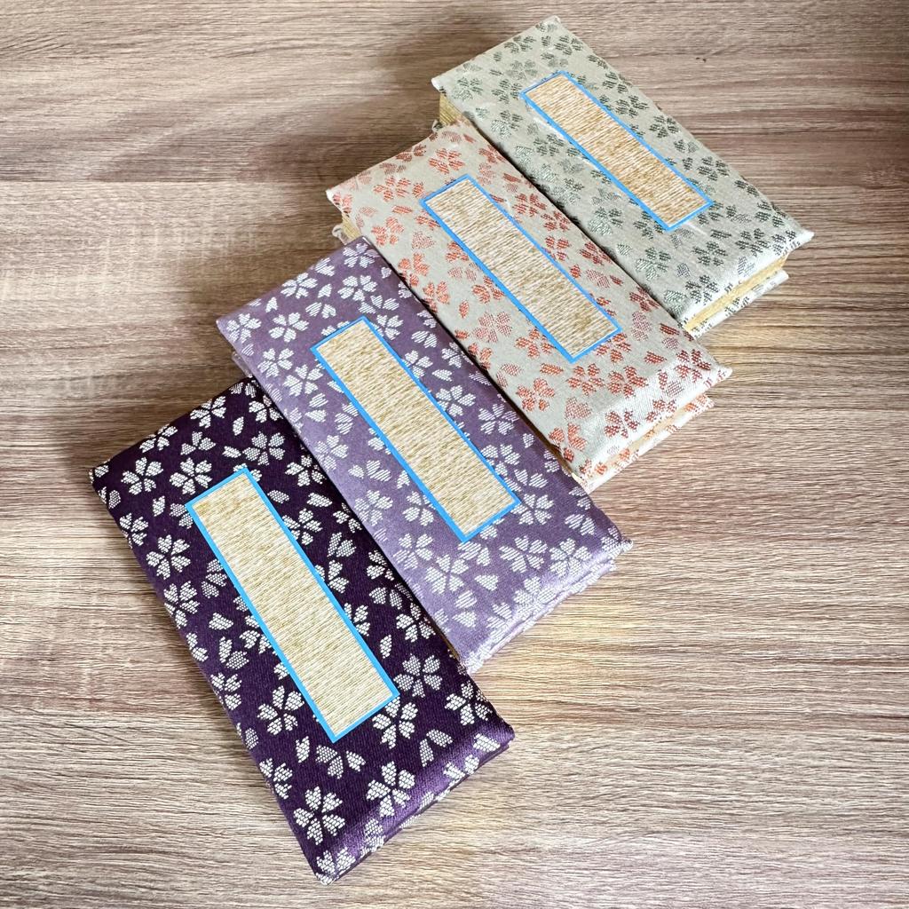 Torinoko Weather Pattern Memorial Book with Date, Purple (4.0 inches)