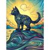 DIY Full Round Diamond Painting Cross Stitch 3D Animal Art Style Home Landscape Decorative Diamond Painting 5d Diamond Art Painting