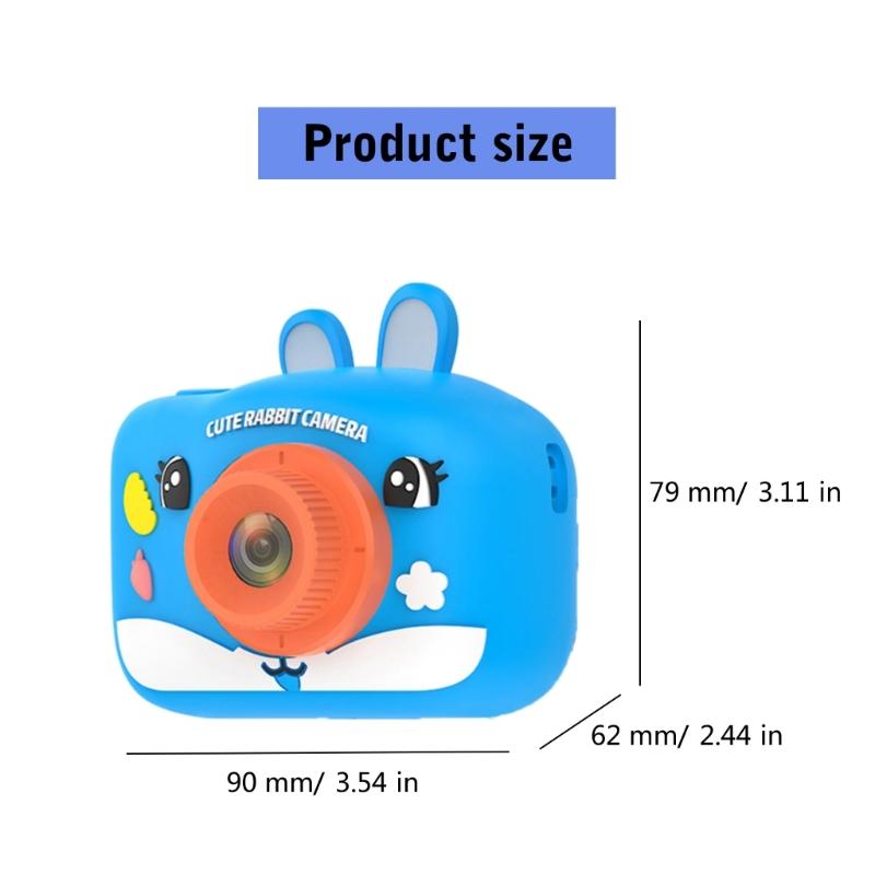 H9S Child Friendly Digital Camera Easy To Use Kids Educational Toy Camera 2.0in IPS Screen 8.0X Zooming Support OTG