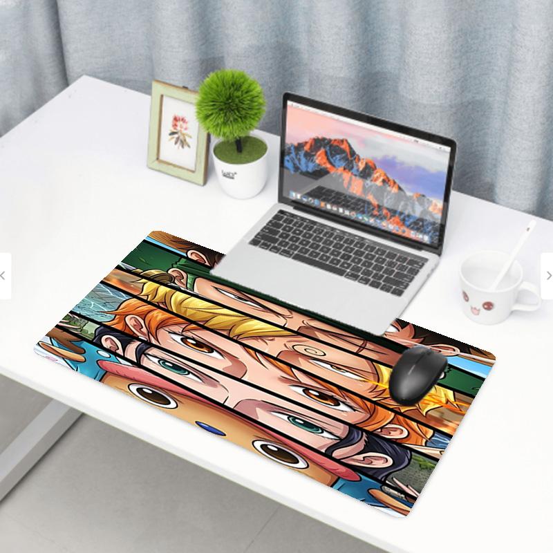 One Piece Print Mouse Pad, Anti‑Slip Desktop Keyboard Mat, for PC Laptop Gaming Working Daily Use, Cool Festival Surprise Gift