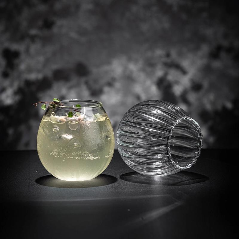Tazza da Caffè Trasparente Bicchieri da Cocktail Grana Verticale Vetro Phnom Penh Bicchiere d'Acqua Bicchiere per Succhi Tazze da Caffè